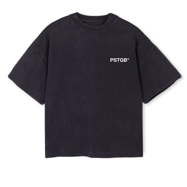 PSTGBBOXYTEEVINTAGE Vintage Black Oversized Boxy Tee.