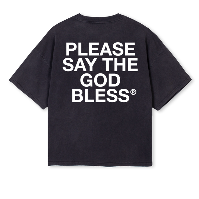 PSTGBBOXYTEEVINTAGE Vintage Black Oversized Boxy Tee.