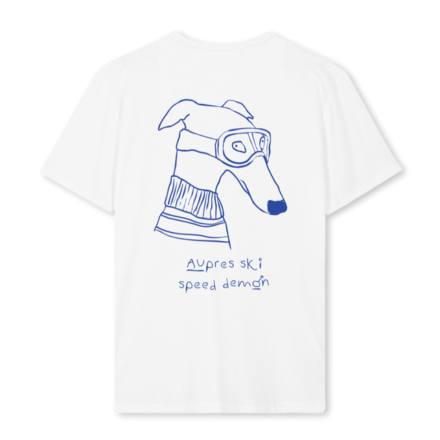 SPEEDDEMONFRONTNBACK White Regular Tee.