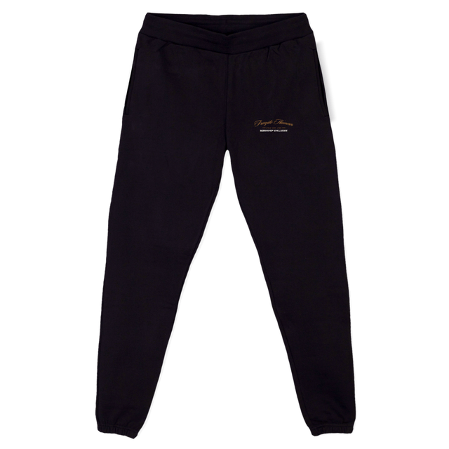 NLOGO SWT Black Relaxed Sweatpants.