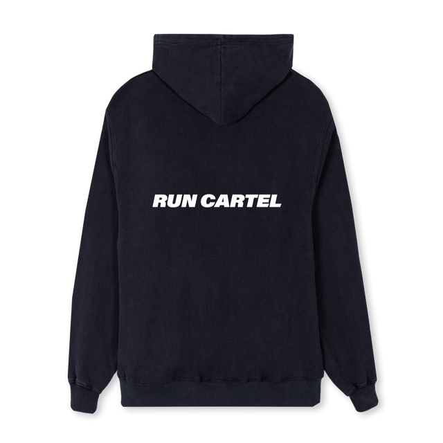 RUNCARTELHOODIE Vintage Black Regular Hoodie.