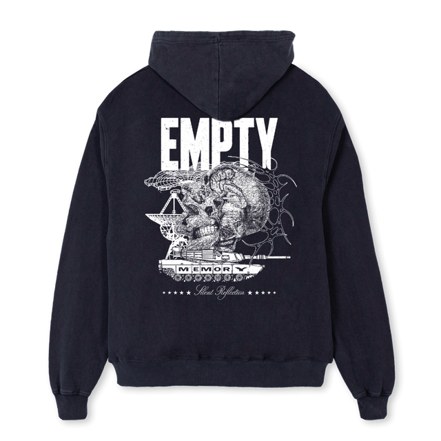 TANKHOODIE Vintage Black Oversized Hoodie.