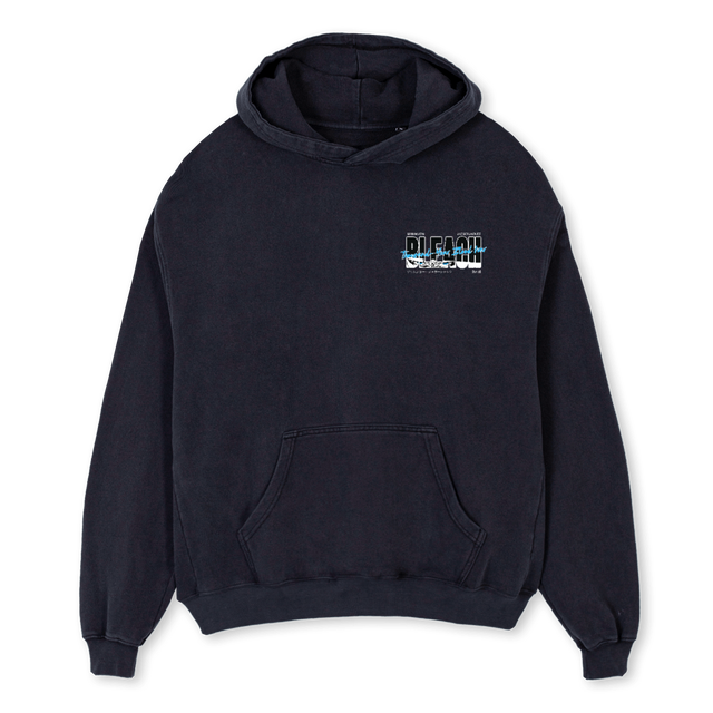 SIXTH ESPADA Vintage Black Oversized Hoodie.