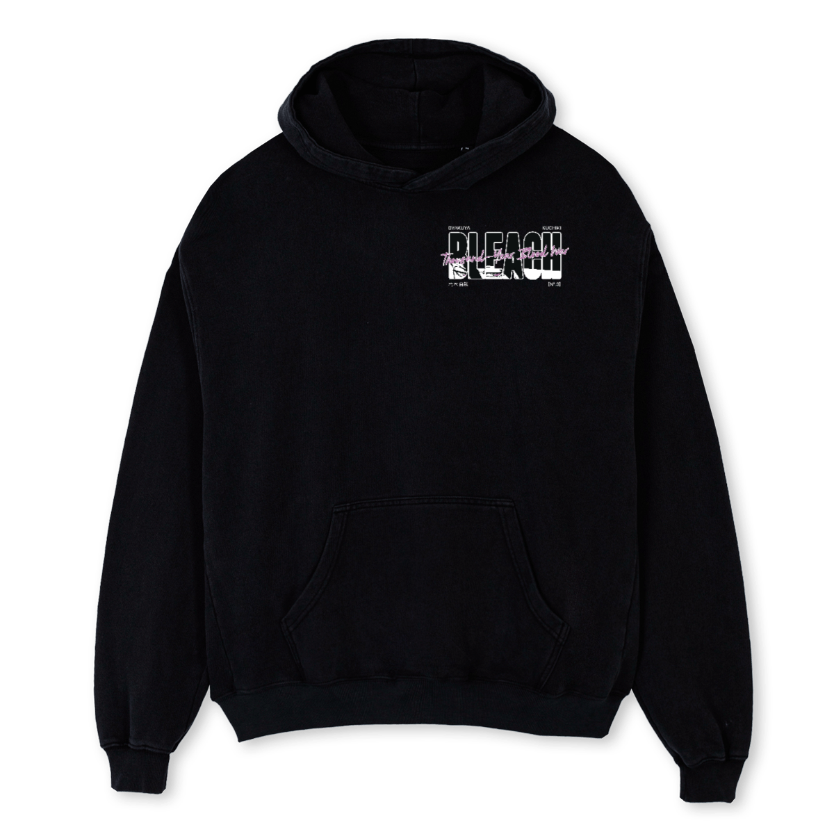 CAPTAIN SIXTH DIV Black Oversized Hoodie. – WATC STUDIO