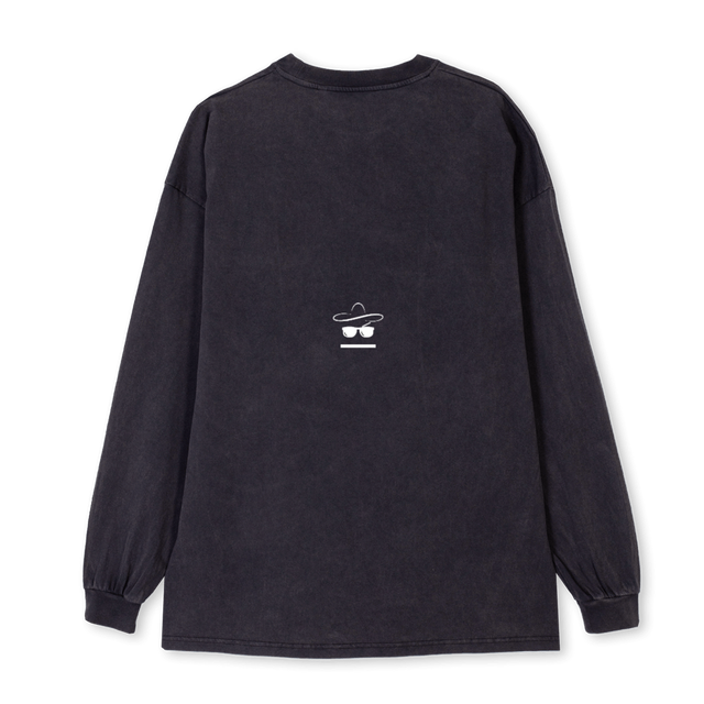BLURRY  Vintage Black Oversized LS Tee.