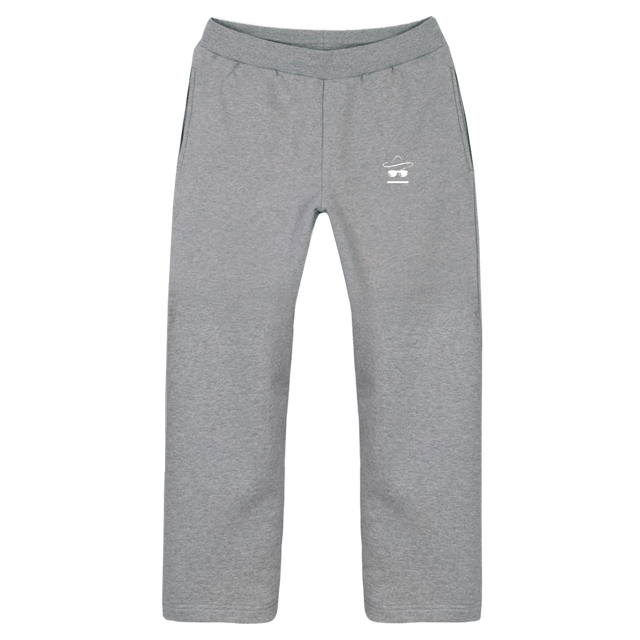 VISIONBLRRYPJOGGER Grey Marl Straight-Leg Relaxed Sweatpants.