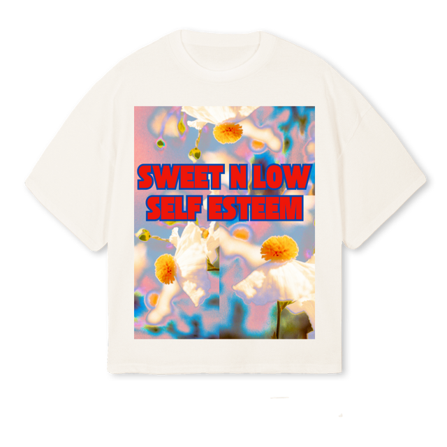 COLEYCHRISTMAS Vintage White Oversized Boxy Tee.