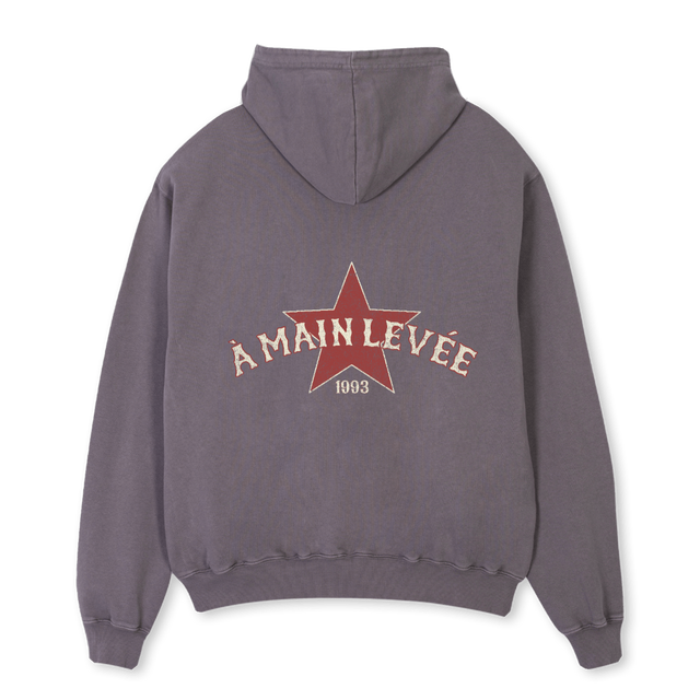 AMLSTAR Pigment Grey Oversized Hoodie.