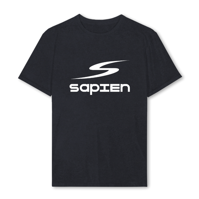 SAPIENTEE Vintage Black Regular Tee.