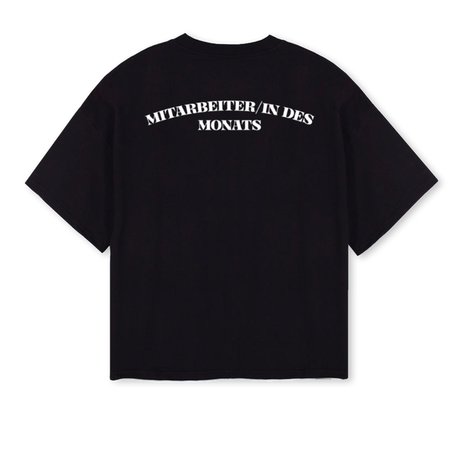 BERGMANNMDM Black Oversized Boxy Tee.