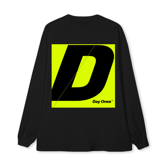 NEON Black Oversized LS Tee.