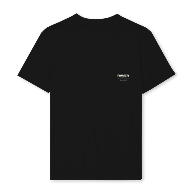 RAVER MINIMAL Black Regular Tee.