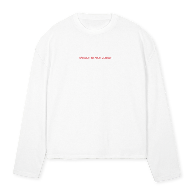KAKERLATA White Oversized Boxy LS Tee.
