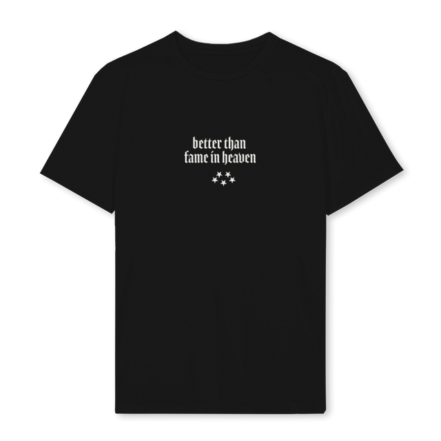 FAME Black Regular Tee.