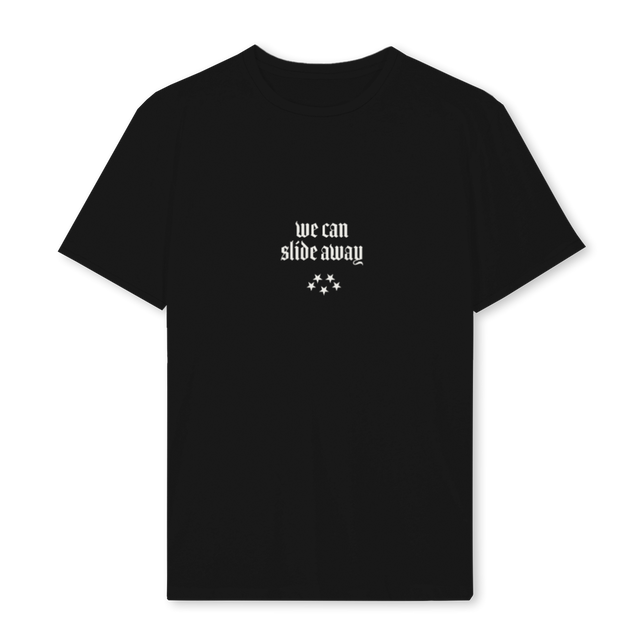 SLIDE Black Regular Tee.