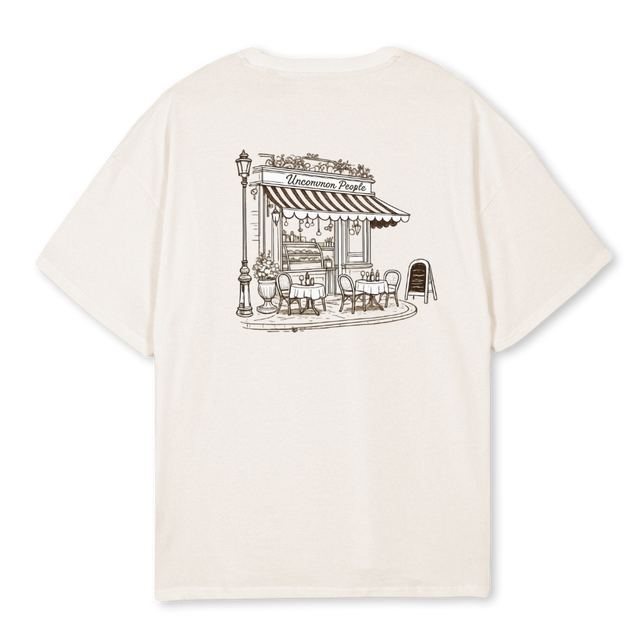 UNCAFE Vintage White Oversized Tee.