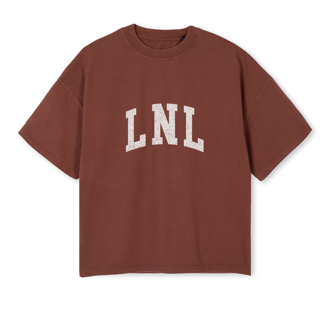 LNL BROWNTSHIRT Vintage Brown Oversized Boxy Tee.