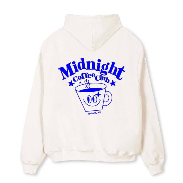 CUPHOODIE Vintage White Oversized Hoodie.