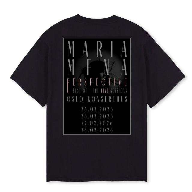 MARIAMENAFINAL Black Oversized Tee.