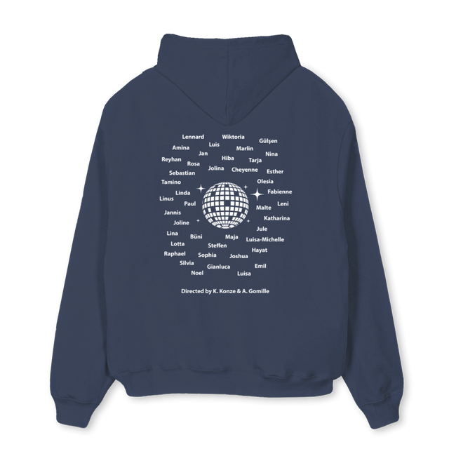ZWEISKSG Navy Blue Oversized Hoodie.