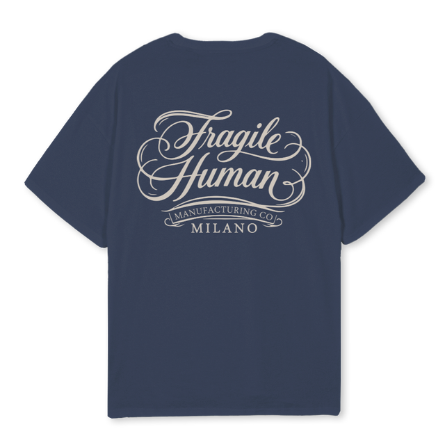 FRGL MNFC TSH Navy Blue Oversized Tee.