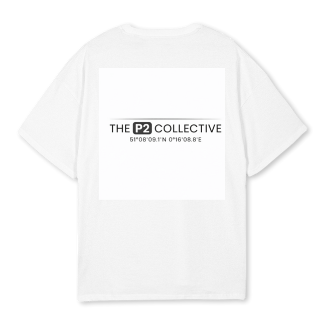 WOLFIE  White Oversized Tee.
