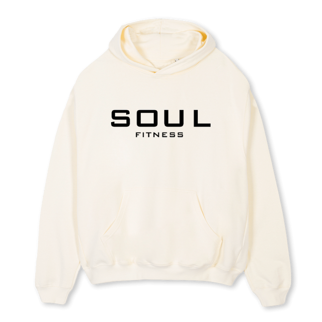 HOODIESOUL_C Cream Oversized Hoodie.