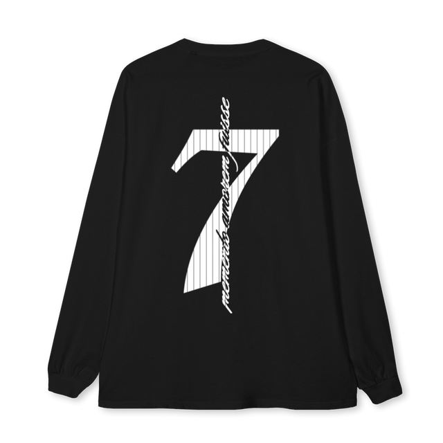 SPRINGLSRVR Black Oversized LS Tee.