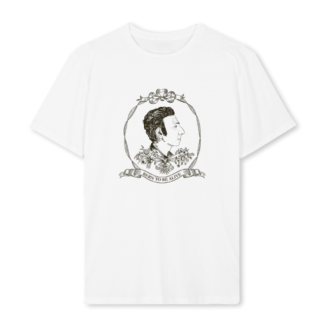 BLANCBERNTOBEALIVE White Regular Tee.