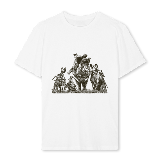 BLANCHUNT White Regular Tee.