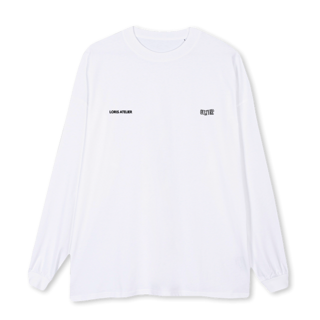 CULTVRE LORIS ATELIÉ White Oversized LS Tee.