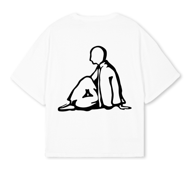 APOSWATCONE White Oversized Boxy Tee.