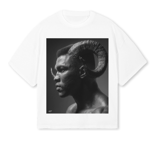 APEXION COLLECT White Oversized Boxy Tee.