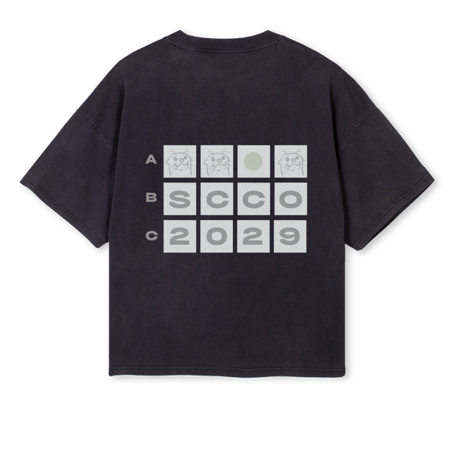 OTTER BOXY_VB Vintage Black Oversized Boxy Tee.