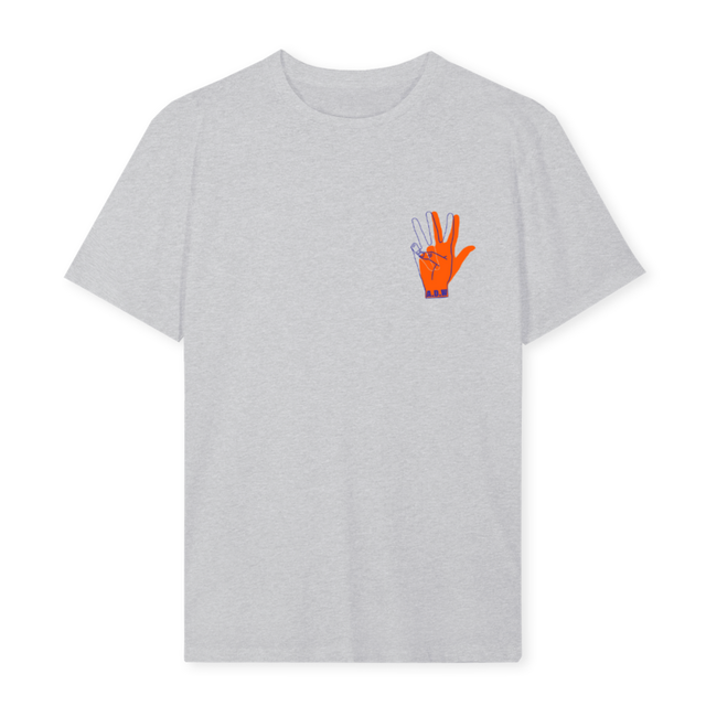 ADWTHREE Light Grey Marl Regular Tee.