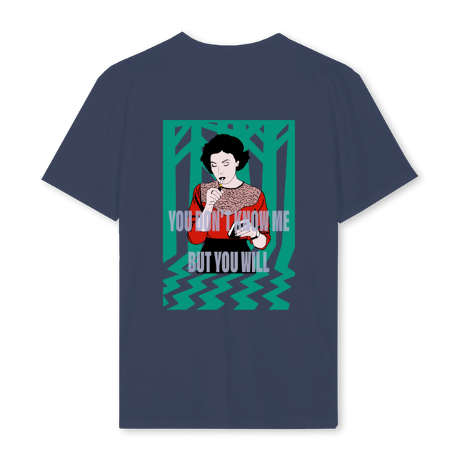 ADWAUDREY Navy Blue Regular Tee.