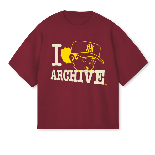 EPSOYA_BG Burgundy Oversized Boxy Tee.