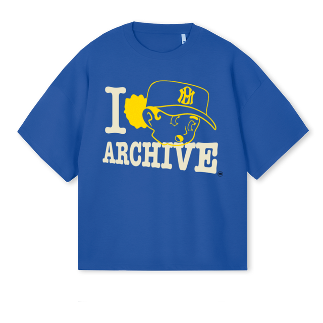 EPSOYA_CB Cobalt Blue Oversized Boxy Tee.