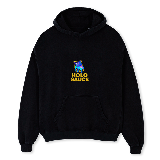 HOLOHOODIE Black Oversized Hoodie.