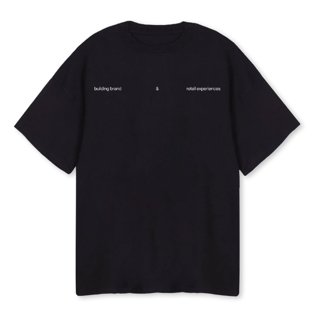 BUILD DIFFERENT Black Oversized Tee.