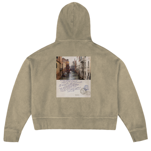 VENICE Vintage Dune Oversized Boxy Hoodie.