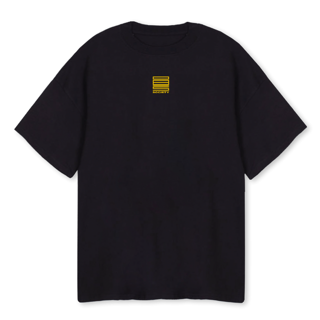 ICONYELLOW Black Oversized Tee.