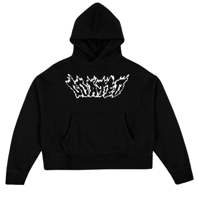 GTD BOXY Black Oversized Boxy Hoodie.
