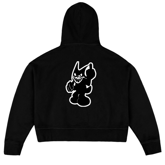 GTD BOXY Black Oversized Boxy Hoodie.