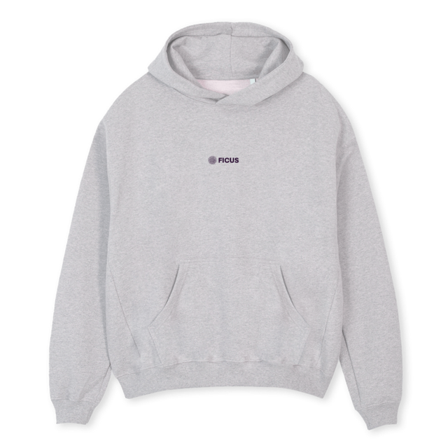 FICUSHOGRMARLEINS Light Grey Marl Oversized Hoodie.
