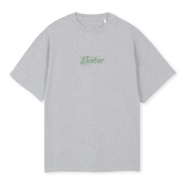 SUMMERMATTER Light Grey Marl Oversized Tee.