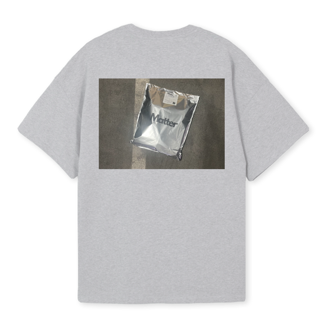 SUMMERMATTER Light Grey Marl Oversized Tee.