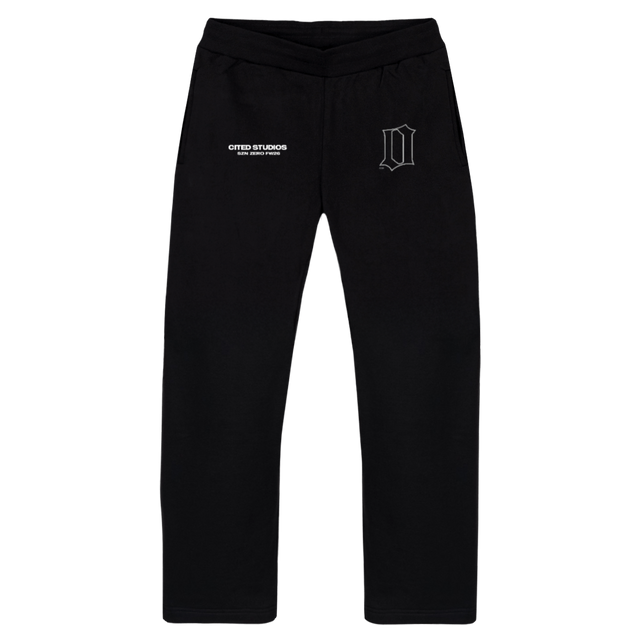 CTDSPZERO Black Straight-Leg Relaxed Sweatpants.