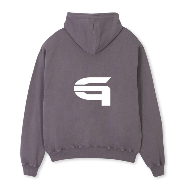 THEGAU Pigment Grey Oversized Hoodie.