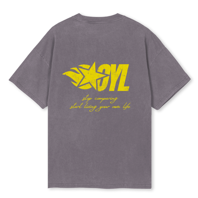 SCSLYOL Pigment Grey Oversized Tee.